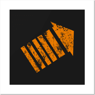 Legion Orange Arrow distressed Posters and Art